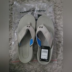 Under Armour Mens Flat Tire Flip Flops Size 12